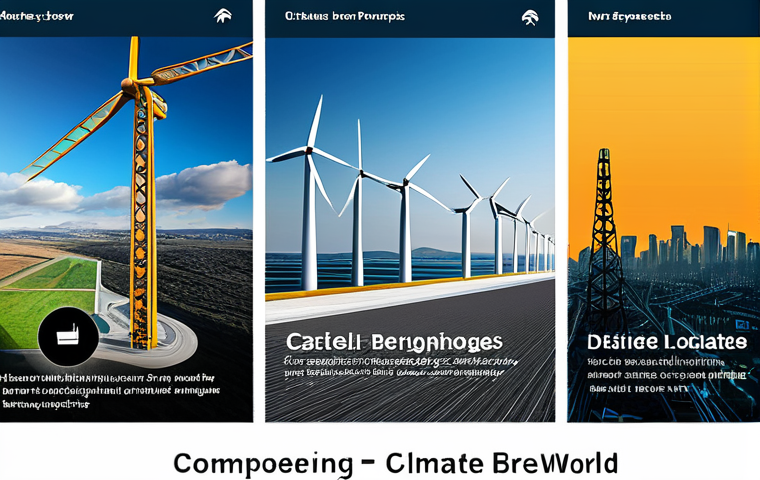 토목공학 현장에서의 기후변화 대응 - The user wants three detailed image prompts in English, based on the provided text about civil engin...