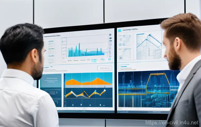 토목공학의 주요 분야별 취업 전략 - **Digital Collaboration in Modern Civil Engineering**
    Generate an image featuring a diverse team...