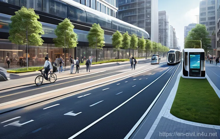 토목공학의 주요 분야별 취업 전략 - **Sustainable Green Infrastructure Development**
    Create an image showcasing an innovative, susta...