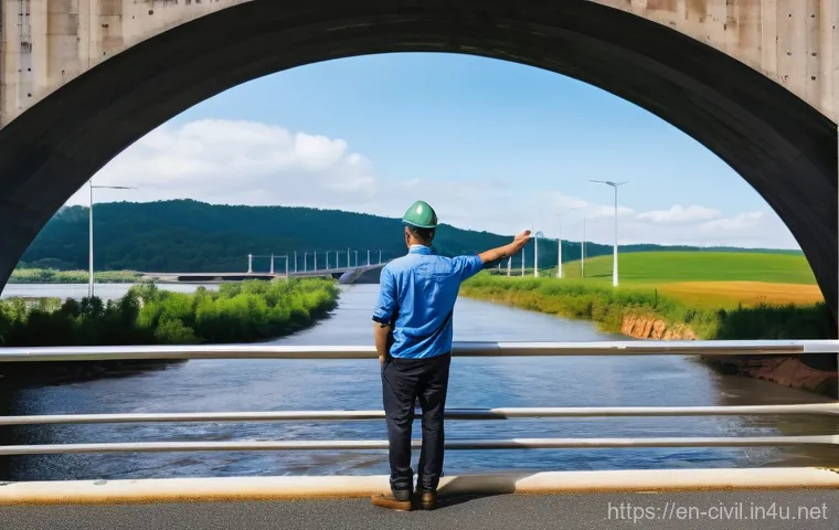 토목공학에서 토질시험의 중요성 - **Prompt: Engineer Analyzing Foundation Blueprints**
    A focused female civil engineer, dressed in...
