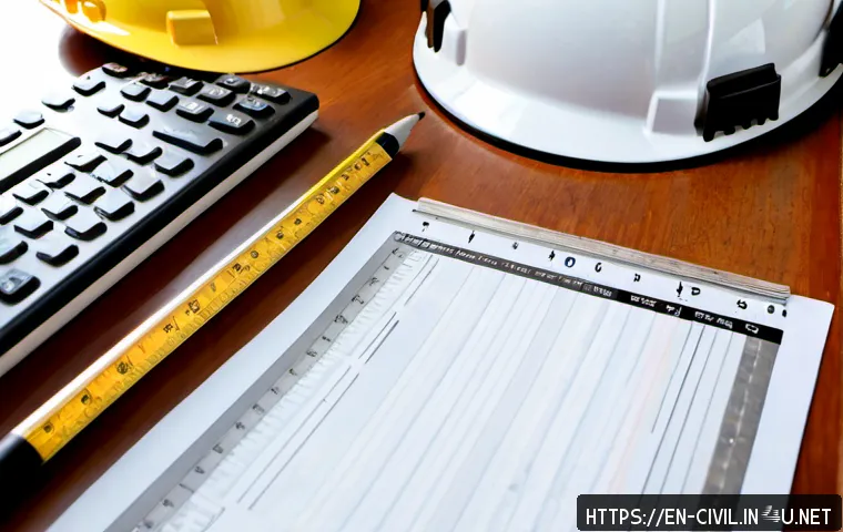 Home 17 토목기사 자격증 준비를 위한 도구 - Photorealistic overhead view of a civil engineering certification exam preparation desk in a bright ...